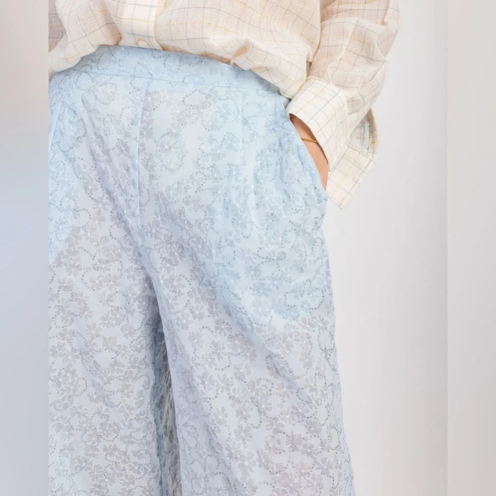 New KOCH Jules Pants Sky Bloom, Size L New w/Tag Retail $420